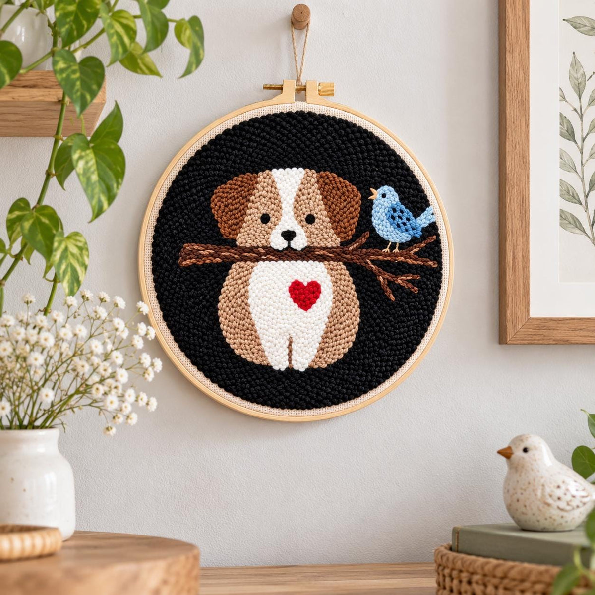 Punch Needle Dog Embroidery Kit
