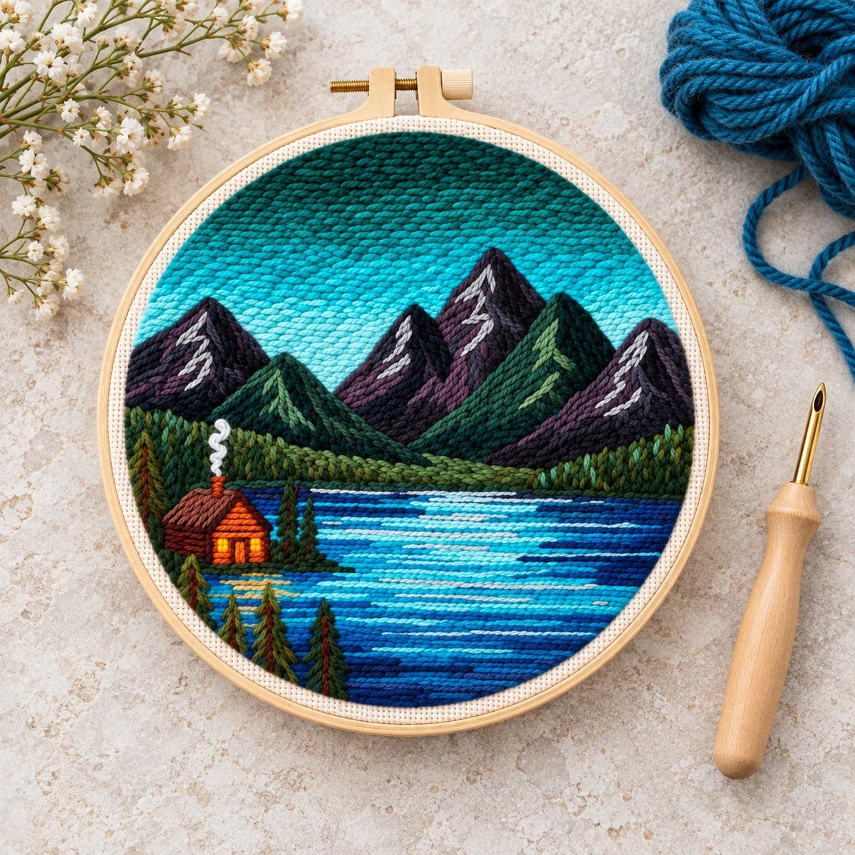 Mountain Punch Needle Kit