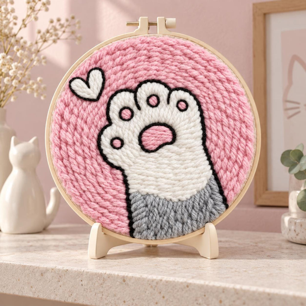Cat Paw Punch Needle Kit
