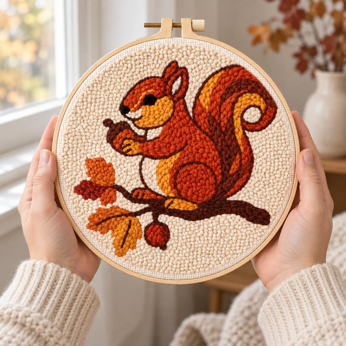 Squirrel Punch Needle Kit
