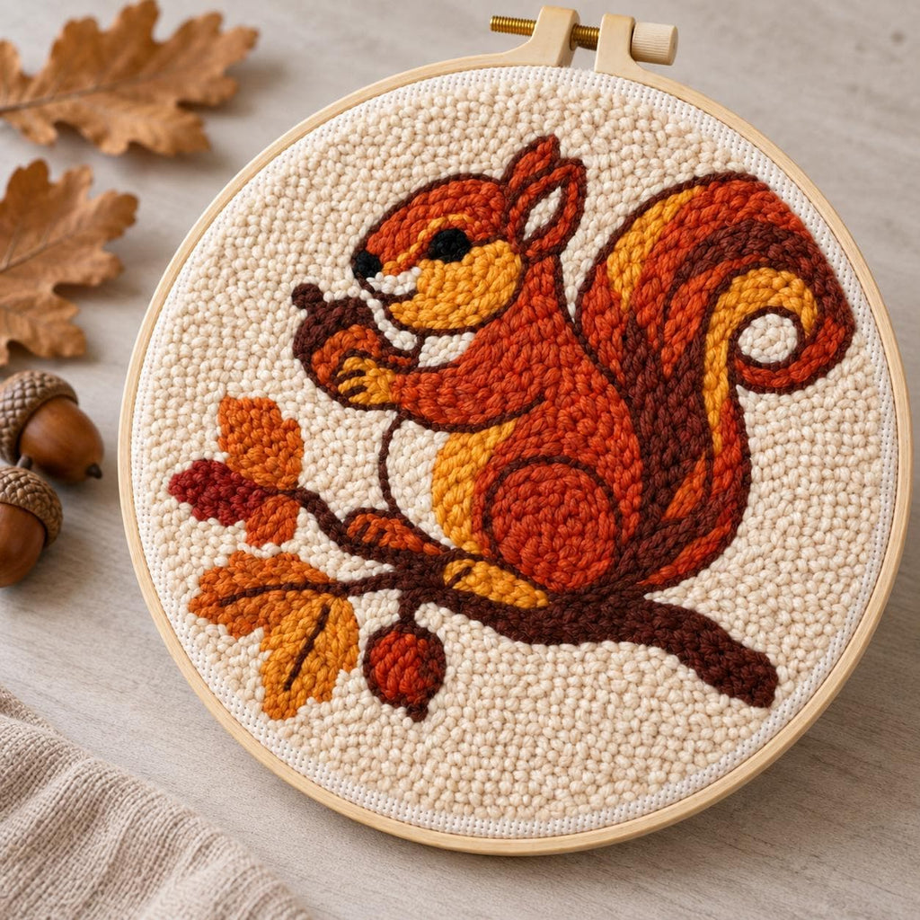 Squirrel Punch Needle Kit