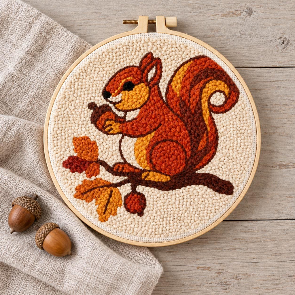 Squirrel Punch Needle Kit
