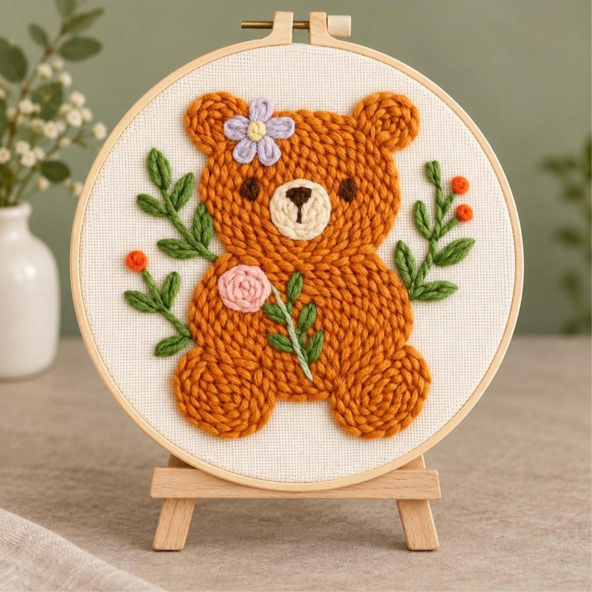 Teddy Bear Punch Needle Kit