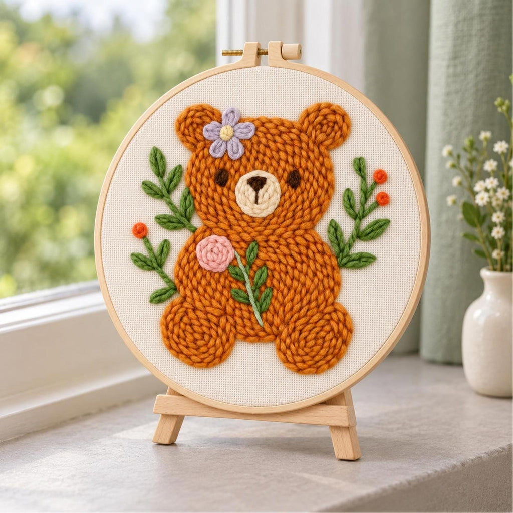 Teddy Bear Punch Needle Kit